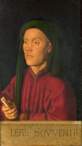 Jan van Eyck. Léal Souvenir, 1432. National Portrait Gallery