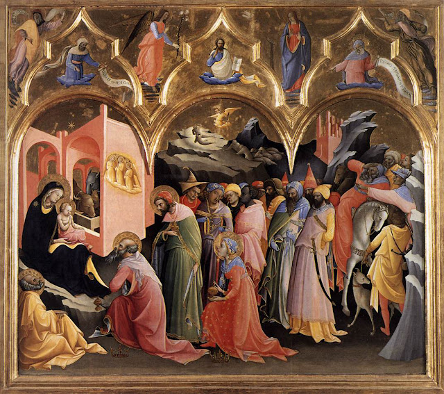 Lorenzo Monaco. La Adoración de los Reyes Magos. Uffizi