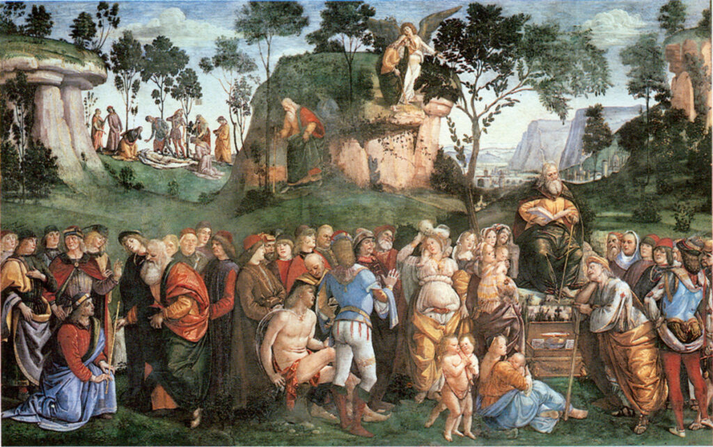 Luca Signorelli. Testamento y muerte de Moisés, 1482. Capilla Sixtina, Roma