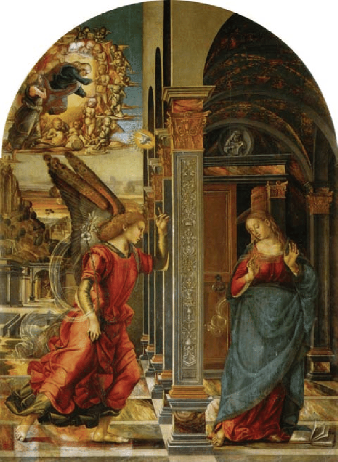 Luca Signorelli. Anunciación, 1491. Pinacoteca Civica de Volterra