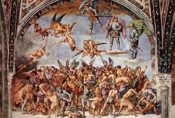 Luca Signorelli. Los condenados, 1499-1505. Capilla de san Brizio, Catedral de Orvieto