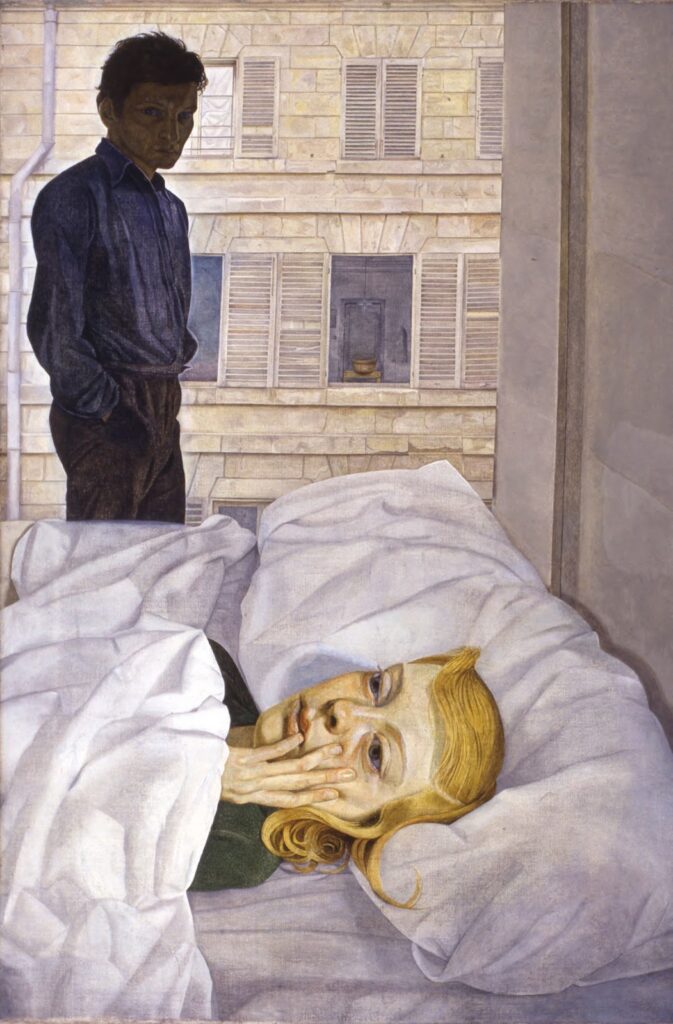 Lucian Freud. Habitación de hotel, 1954. Beaverbrook Art Gallery, Fredericton, Canadá