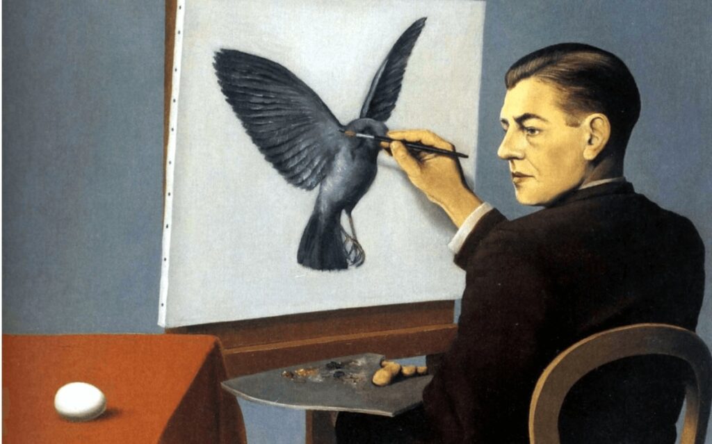 René Magritte. La clarividencia, 1936. Galería Isy Brechor, Bruselas