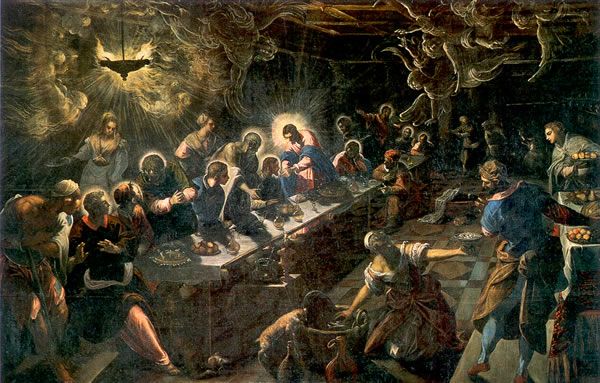 Tintoretto. La Última Cena, 1592-1594. San Giorgio Maggiore, Venecia 
