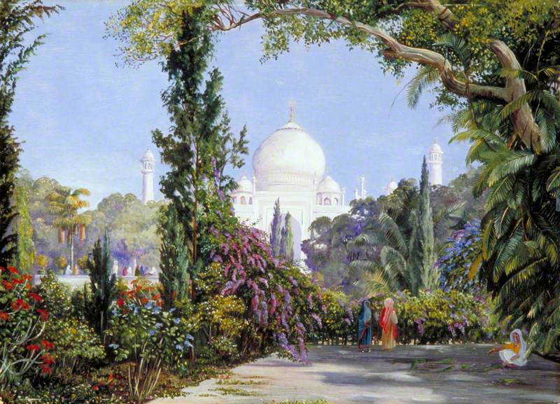 Marianne North. El Taj Mahal en Agrah. Royal Botanic Gardens. Kew