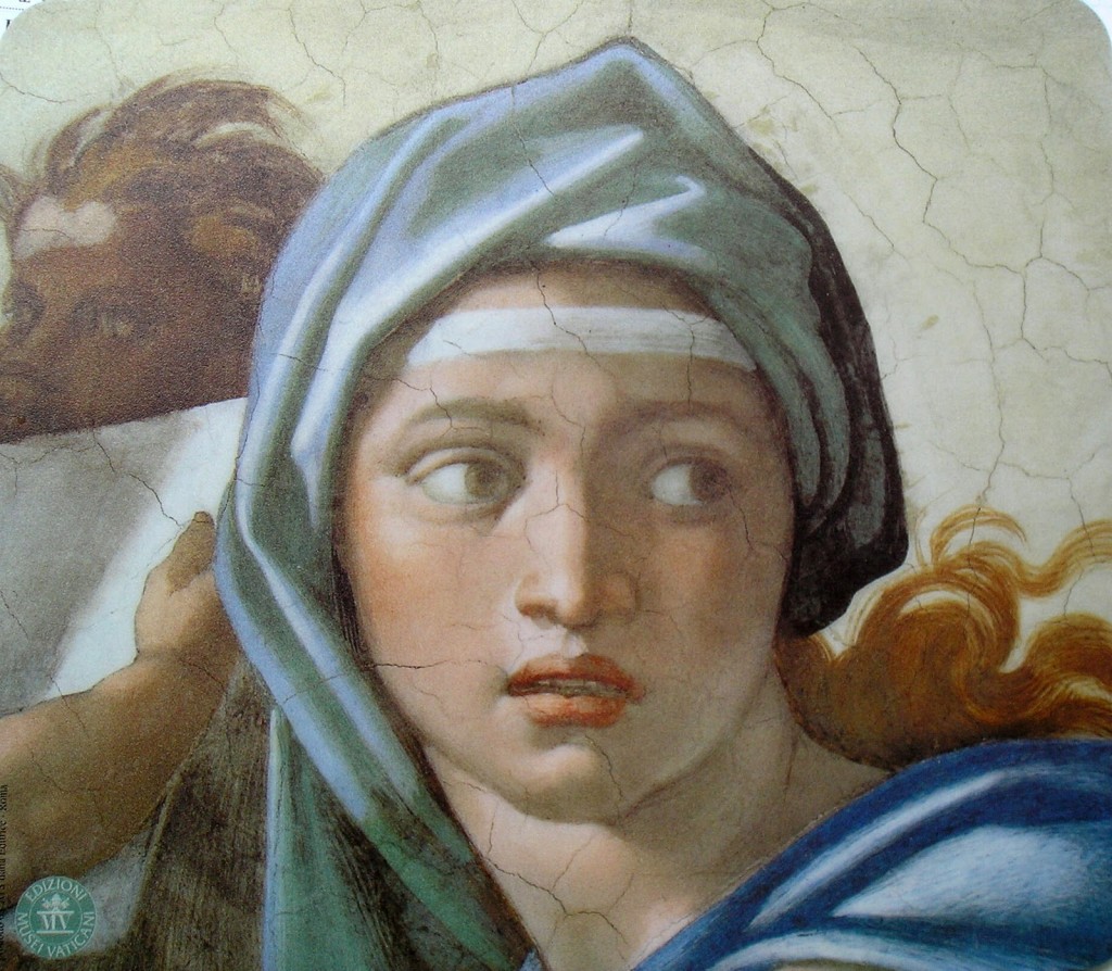 Miguel Ángel Buonarroti. La sibila de Delfos, 1509. Capilla Sixtina