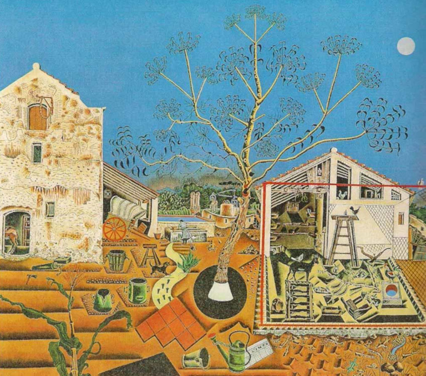 Joan Miró. La masía, 1921-1922. National Gallery