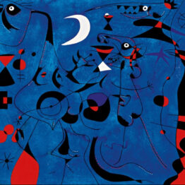 Joan Miró. Personajes en la noche guiados por los rastros fosforescentes de los caracoles,, 1940. Serie Constelaciones
