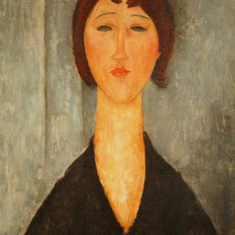 Amedeo Modigliani. Retrato de mujer joven, 1918