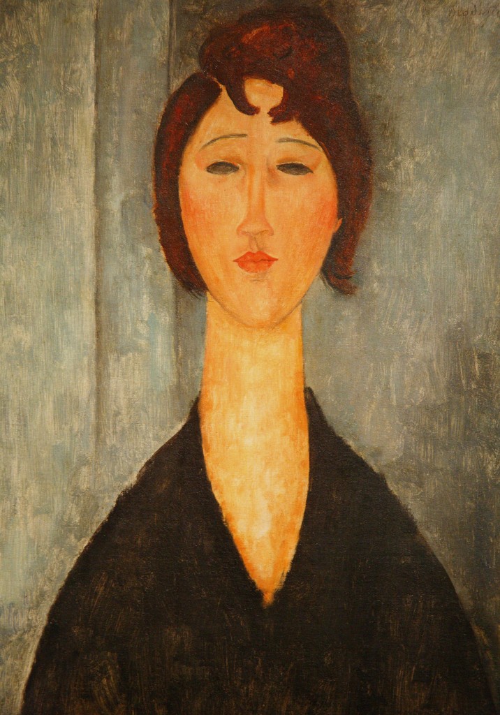 Amedeo Modigliani. Retrato de mujer joven, 1918