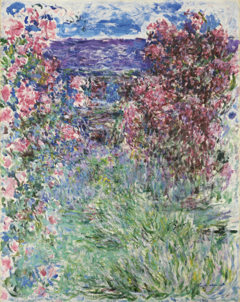 Claude Monet. La casa entre las rosas, 1925. Colección Carmen Thyssen