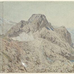 Viollet-le-Duc. Mont Blanc Seen from the Massif, Les Aiguilles Rouges, 1874. Metropolitan Museum of Art, Nueva York