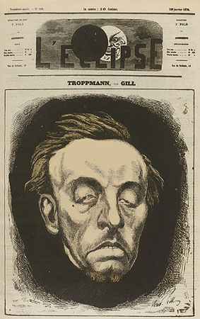André Gill. Jean-Baptiste Troppmann, 1870. L´Éclipse