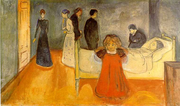 E. Munch. Madre muerta con niña, 1897-1899