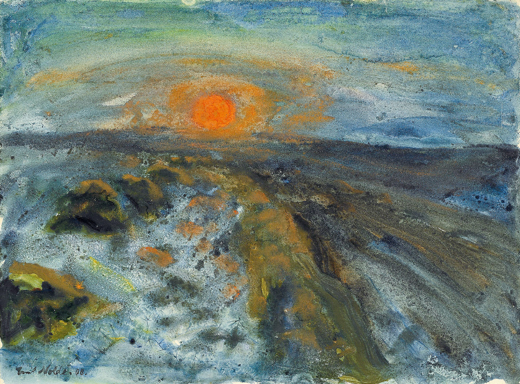 Emil Nolde. Sun over melting snow, 1908