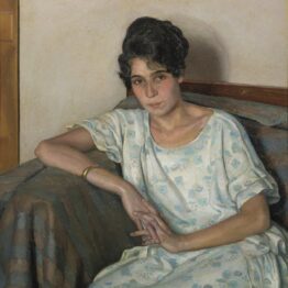 Alberto Salietti. Retrato de una dama, 1922. Museo de Arte de la Ciudad de Rávena
