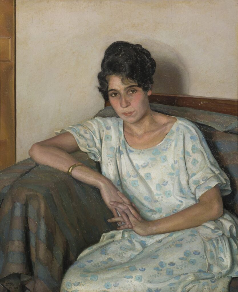 Alberto Salietti. Retrato de una dama, 1922. Museo de Arte de la Ciudad de Rávena