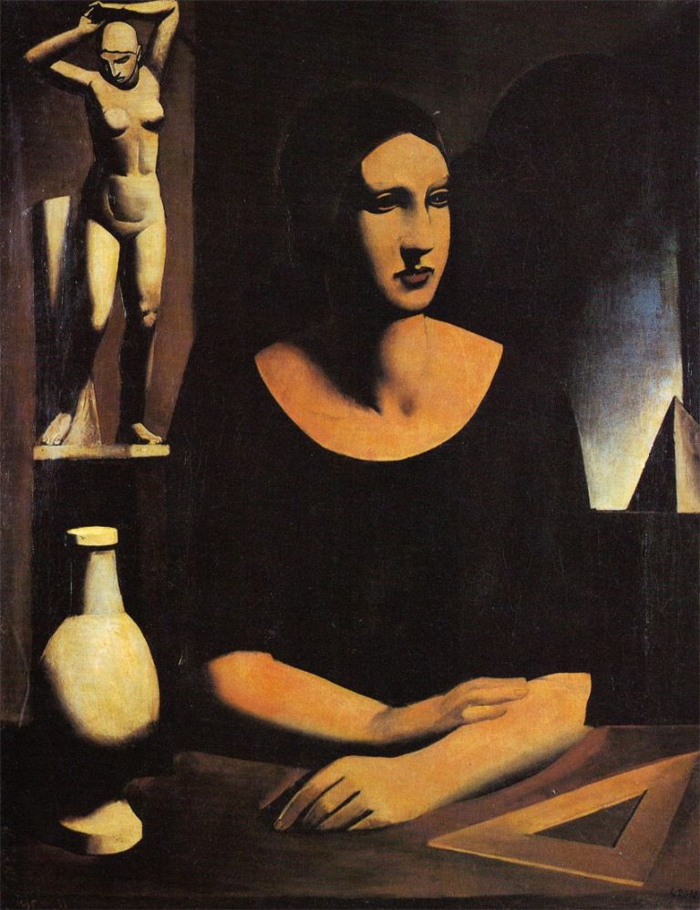Mario Sironi. L’Allieva, 1924. Colección privada. 