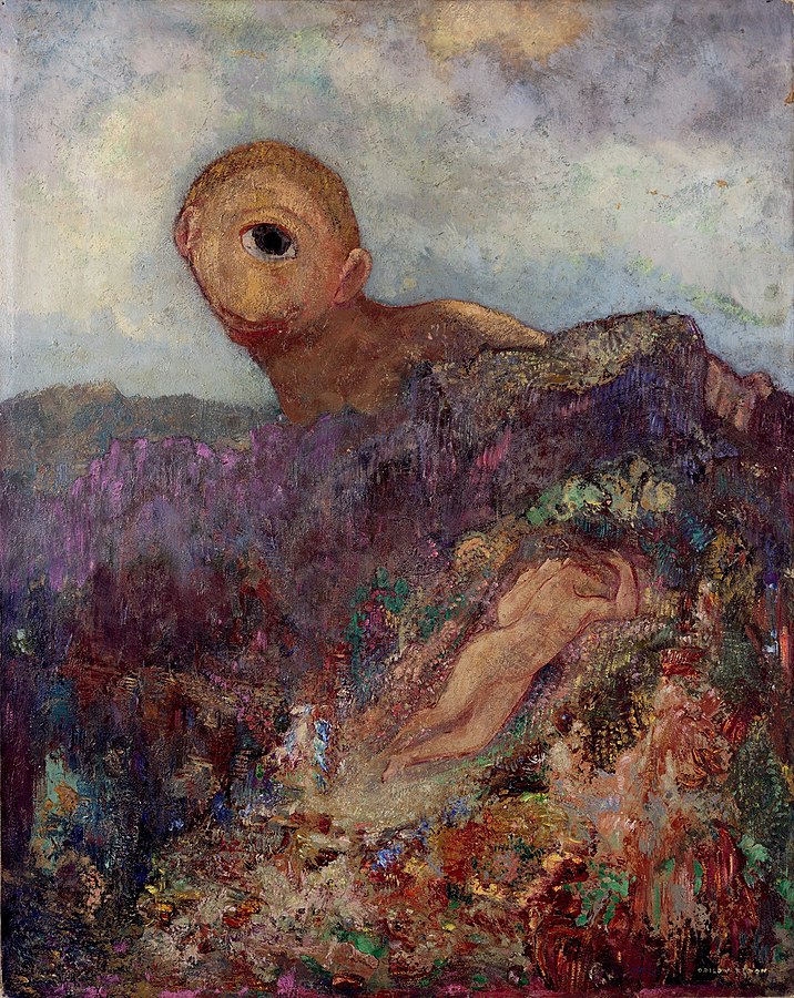 Odilon Redon. Cíclope, hacia 1914