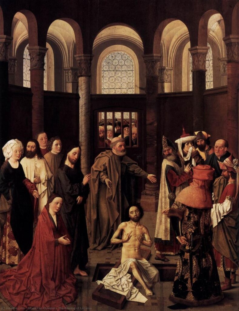 Albert van Ouwater. La resurrección de Lázaro, 1455. Staatliche Mussen 