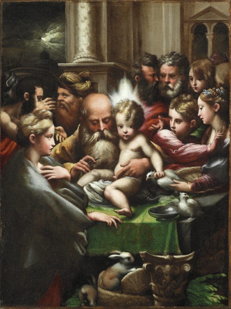 Parmigianino. Circuncisión de Jesús, hacia 1523. The Detroit Institute of Arts