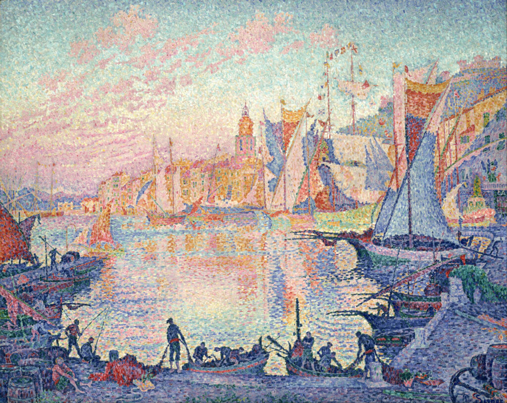 Paul Signac. El puerto de Saint-Tropez, 1901-1902. National Museum of Western Art, Tokio