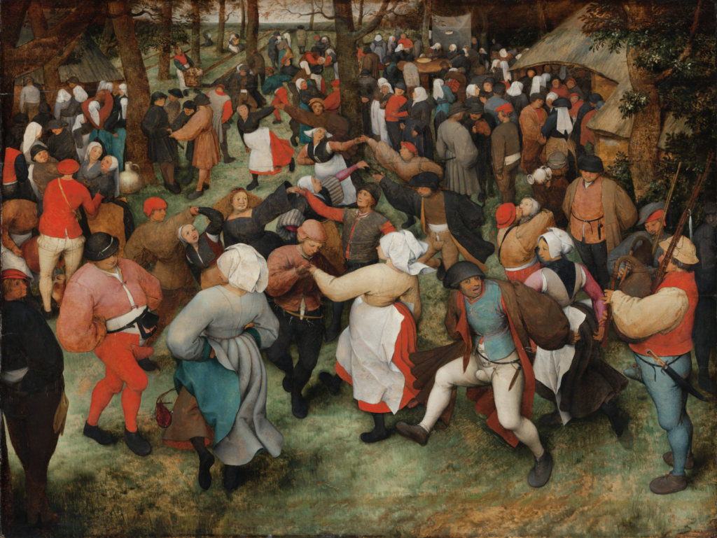 Pieter Bruegel. El baile de la boda, 1566. The Detroit Institute of Arts