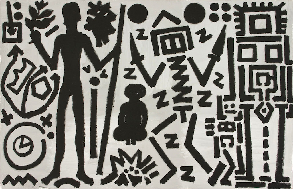 A. R. Penck, Welt des Adlers IV, 1981