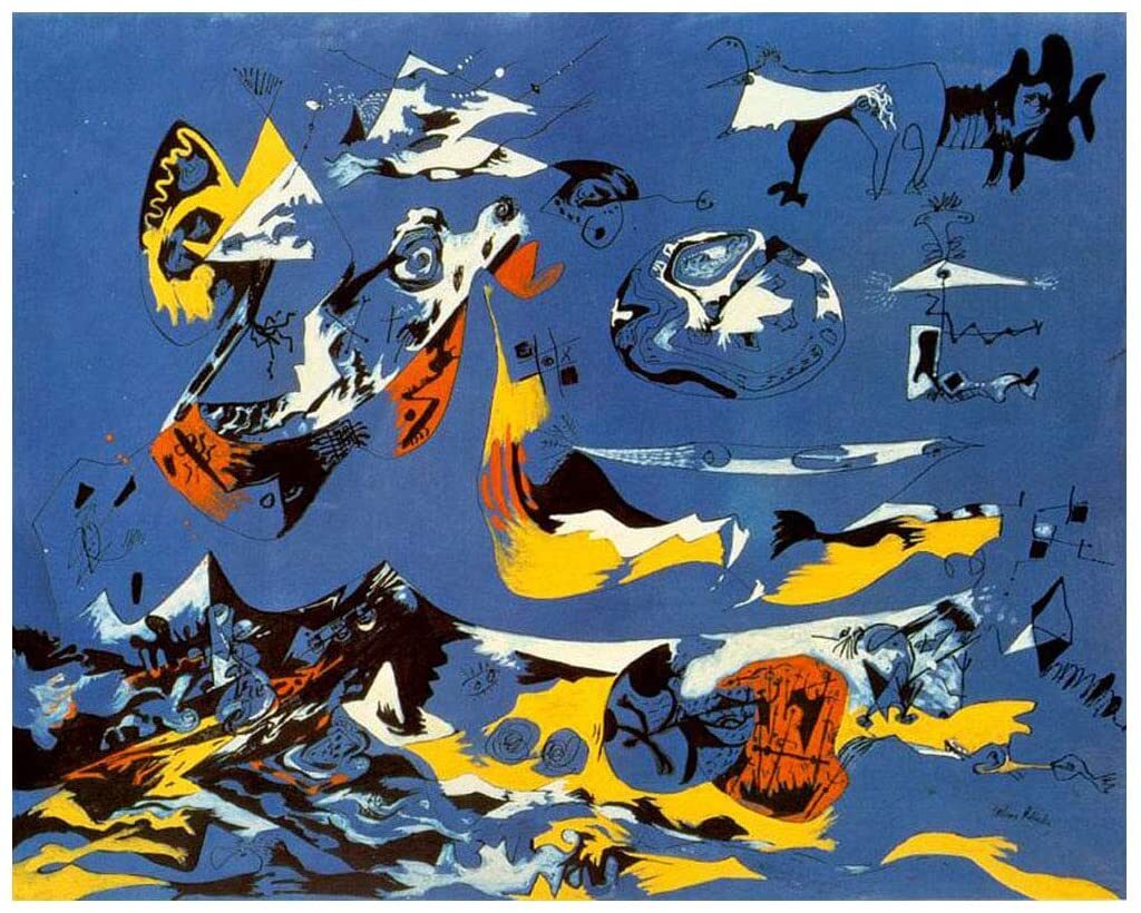 Jackson Pollock. Blue (Moby Dick), hacia 1943. Ohara Museum of Art