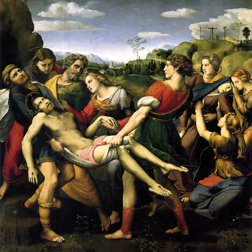 Rafael. Traslado de Cristo o Deposición Borghese, 1507. Galleria Borghese