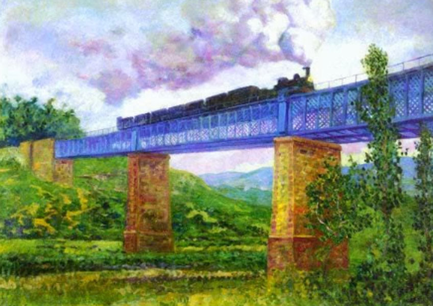 Darío de Regoyos. Viaducto de Ormaiztegui, 1898