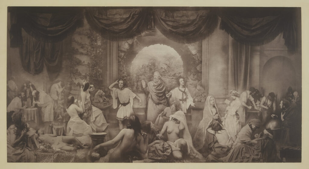 Oscar G. Rejlander. Two Ways of Life (Hope in Repentance), 1857. Victoria and Albert Museum, Londres