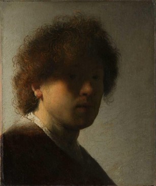Rembrandt. Autorretrato, hacia 1628