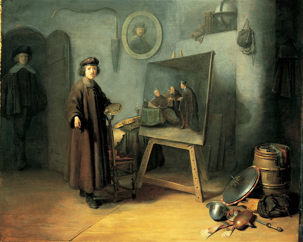 Gerrit Dou. El pintor en su estudio, 1647