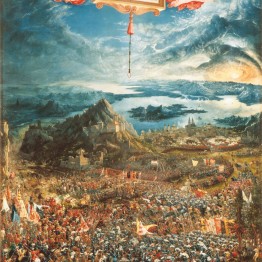 Albrecht Altdorfer. La batalla de Alejandro Magno, 1529