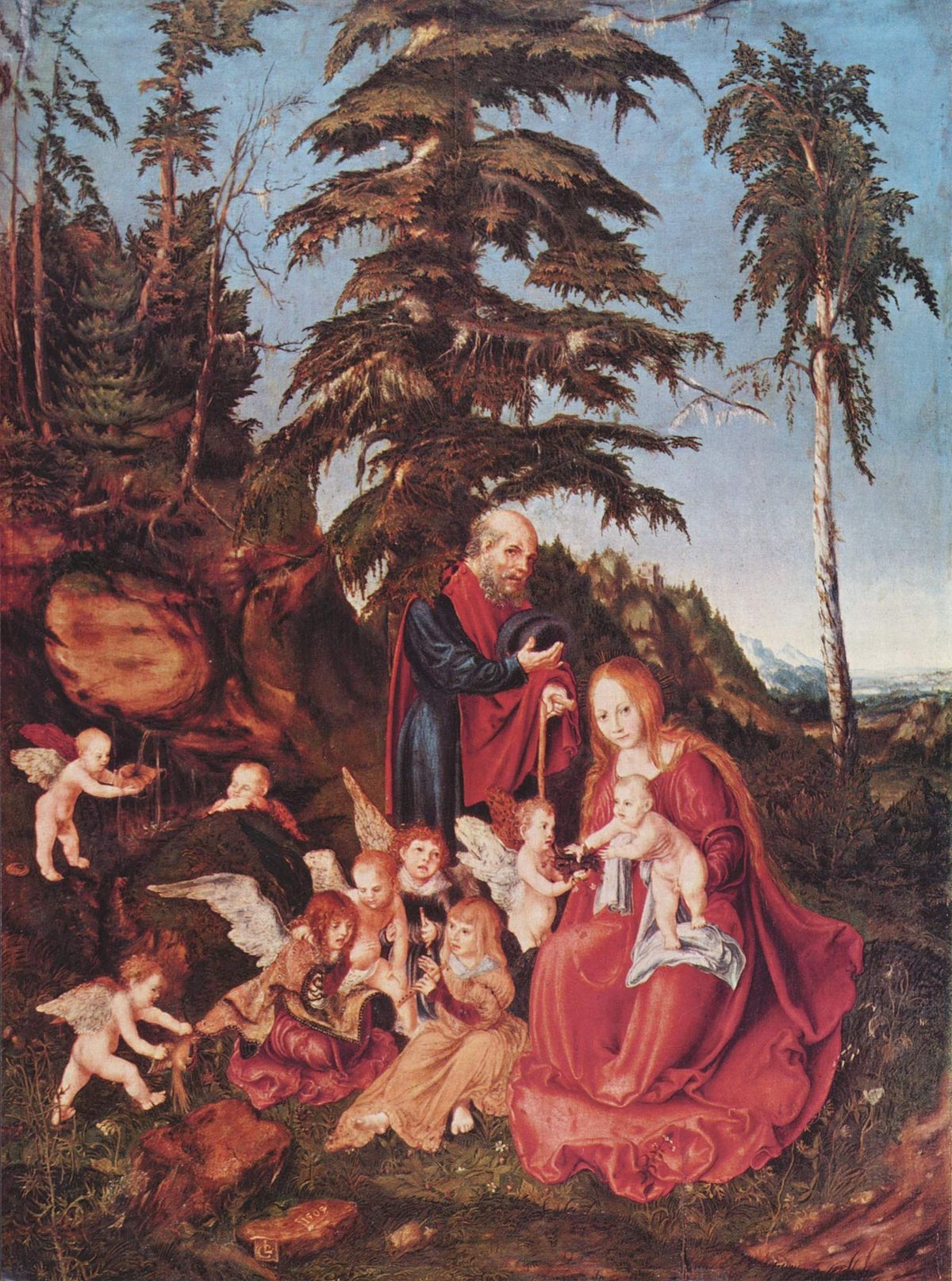 Lucas Cranach El Viejo. Reposo en la huida a Egipto, 1504
