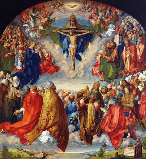 Alberto Durero. Imagen de todos los santos del Altar Landauer, 1508-1511