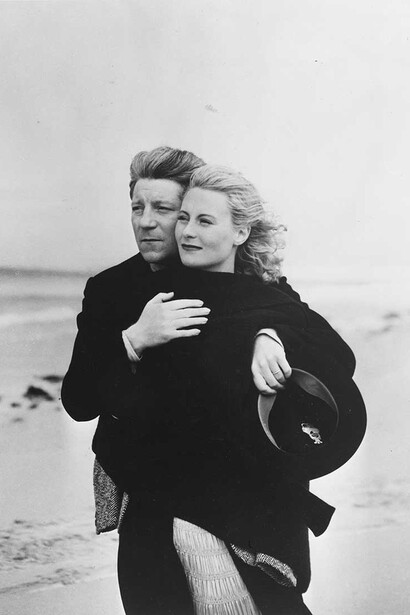 René-Jacques. Michéle Morgan y Jean Gabin en el rodaje de Remorques. Brest, 1939. © ministère de la Culture / Médiathèque de l’architecture et du patrimoine / Donation René-Jacques
