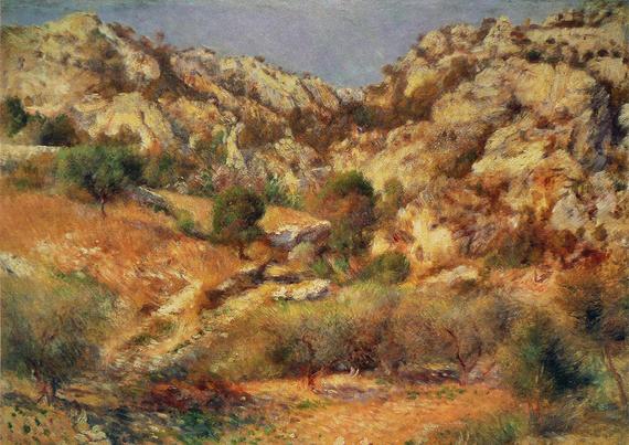 Renoir. Las rocas de L´Estaque. Museum of Fine Arts Boston