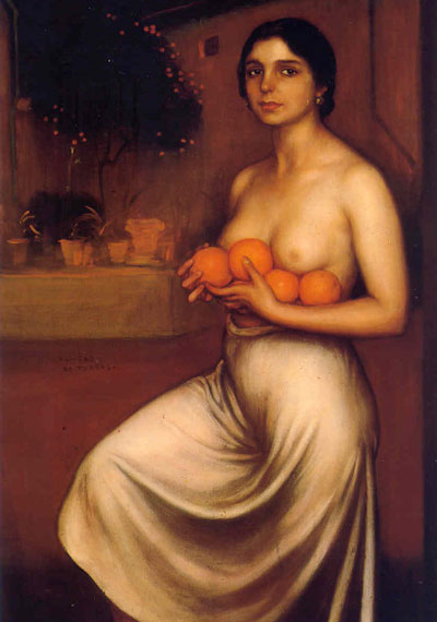 Julio Romero de Torres. Naranjas y limones, 1927. Museo Julio Romero de Torres