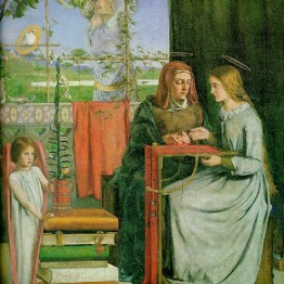 Dante Gabriel Rossetti. La adolescencia de la Virgen