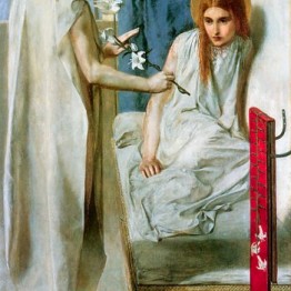 Dante Gabriel Rossetti. He aquí la esclava del Señor (Anunciación), 1849-1850