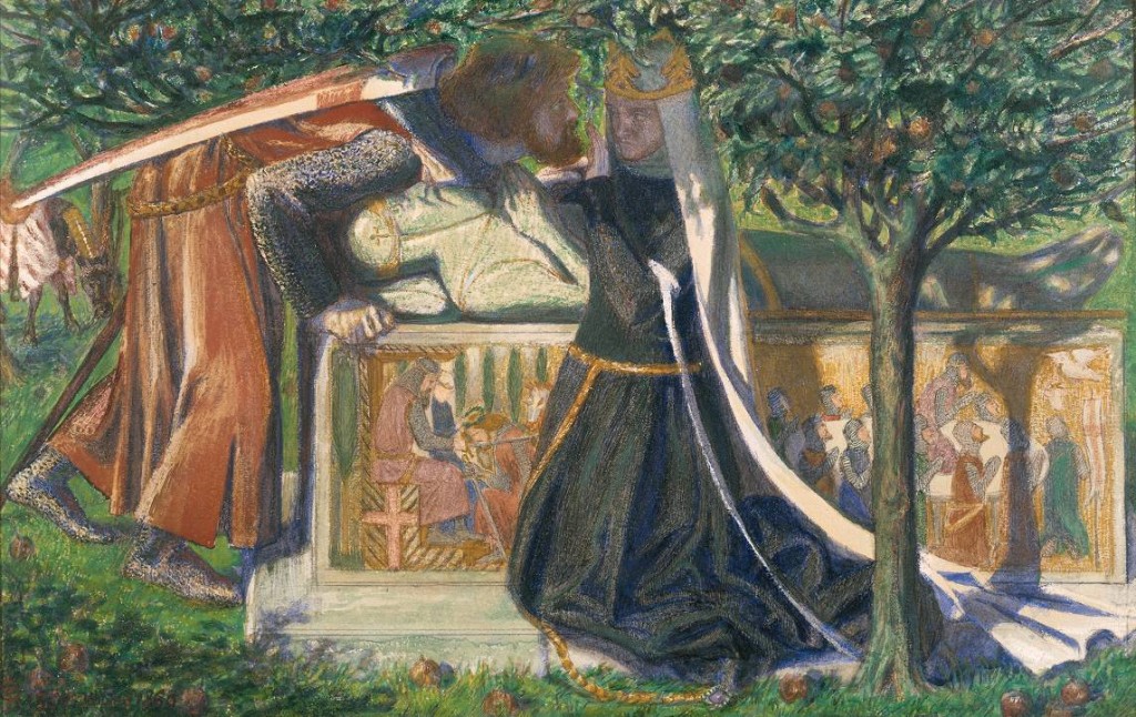 Dante Gabriel Rossetti. La tumba de Arturo, 1860