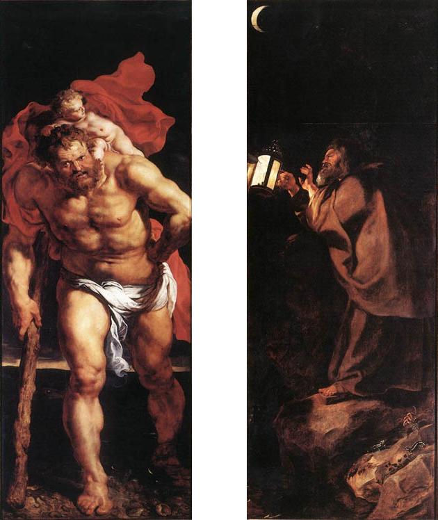 Rubens. Puertas exteriores del retablo del Descendimiento de la Cruz, 1611-1614. Catedral de Amberes 