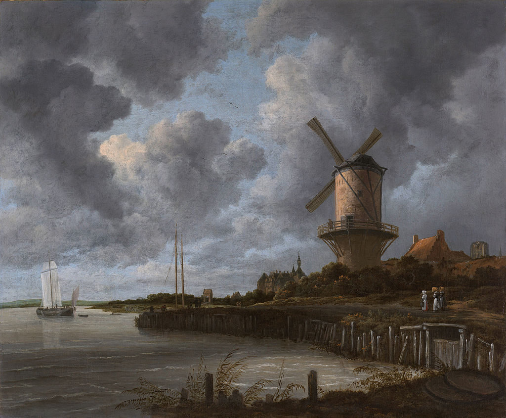 Jacob van Ruisdael. El molino de Wijk bij Duurstede, hacia 1670. Rijksmuseum Ámsterdam