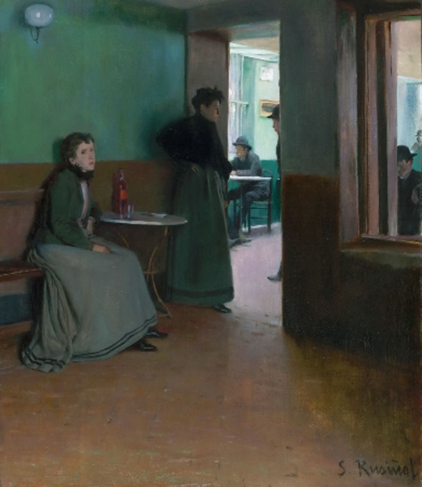Santiago Rusiñol. Interior de un café, 1892. Philadelphia Museum of Art