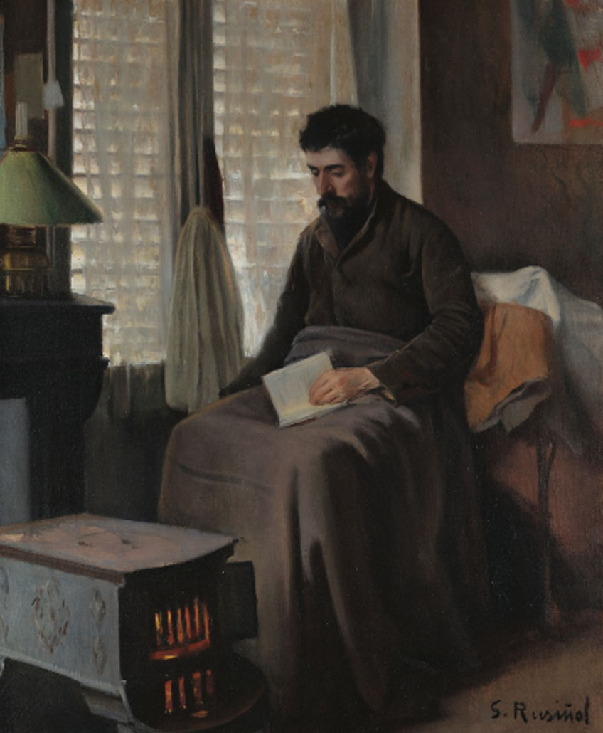 Santiago Rusiñol. Ramón Canudas, enfermo convaleciente, 1892. Museu del Cau Ferrat