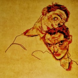 Egon Schiele. Autorretrato doble, 1915