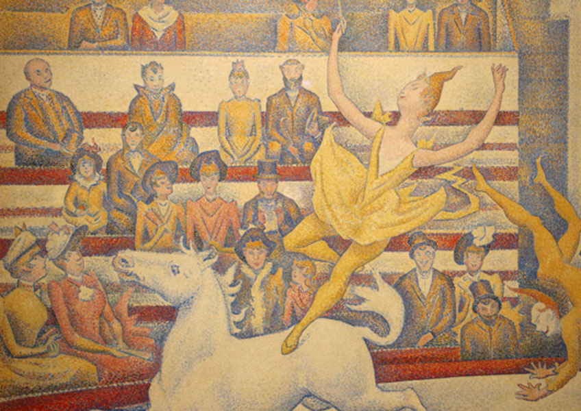Seurat. Circo (fragmento), 1890-1891. Musée d´ Orsay