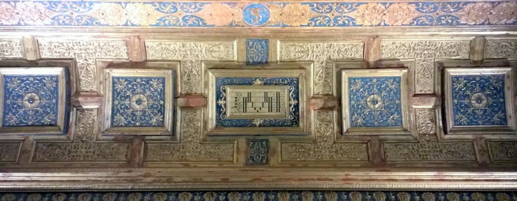 Pentagrama en el techo del studiolo de Isabella d´Este en su Palacio de Mantua